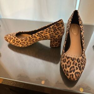 Evolve Easy Spirit Animal Print Dress Shoes